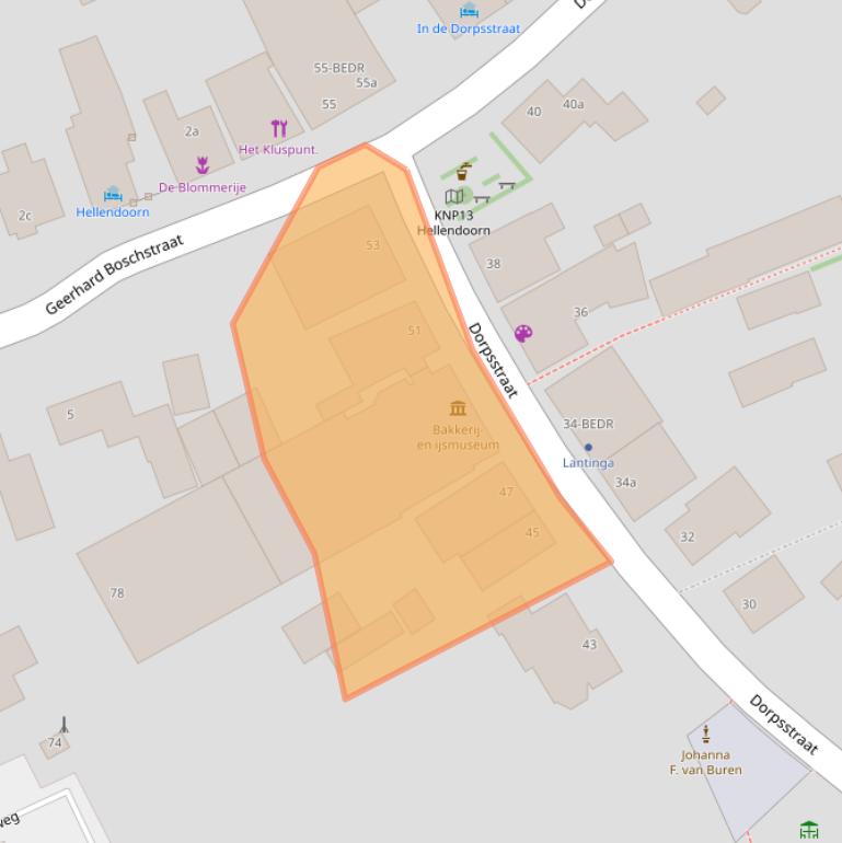 Kaart van postcodegebied 7447CN.