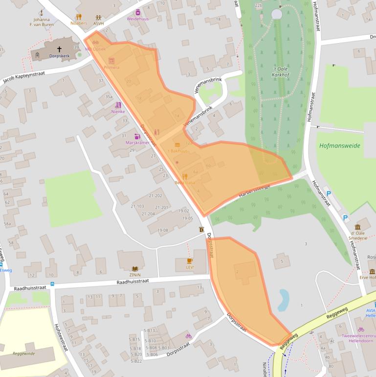 Kaart van postcodegebied 7447CR.