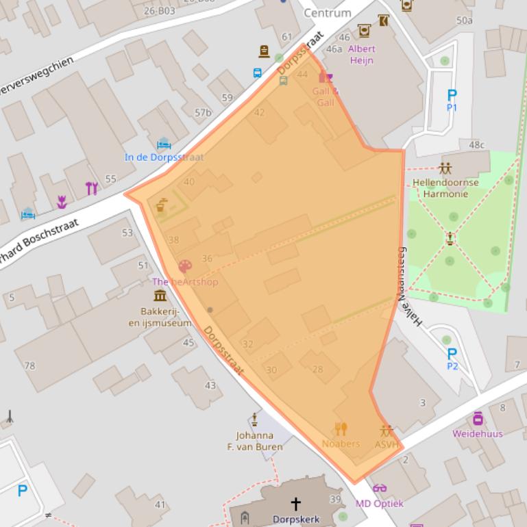 Kaart van postcodegebied 7447CS.