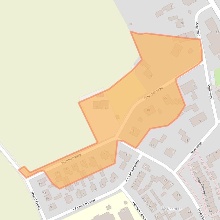 Kaart van postcodegebied 7447EA.