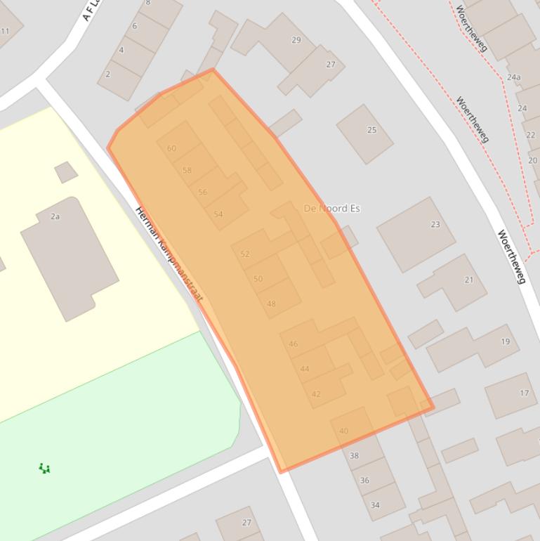 Kaart van postcodegebied 7447EG.