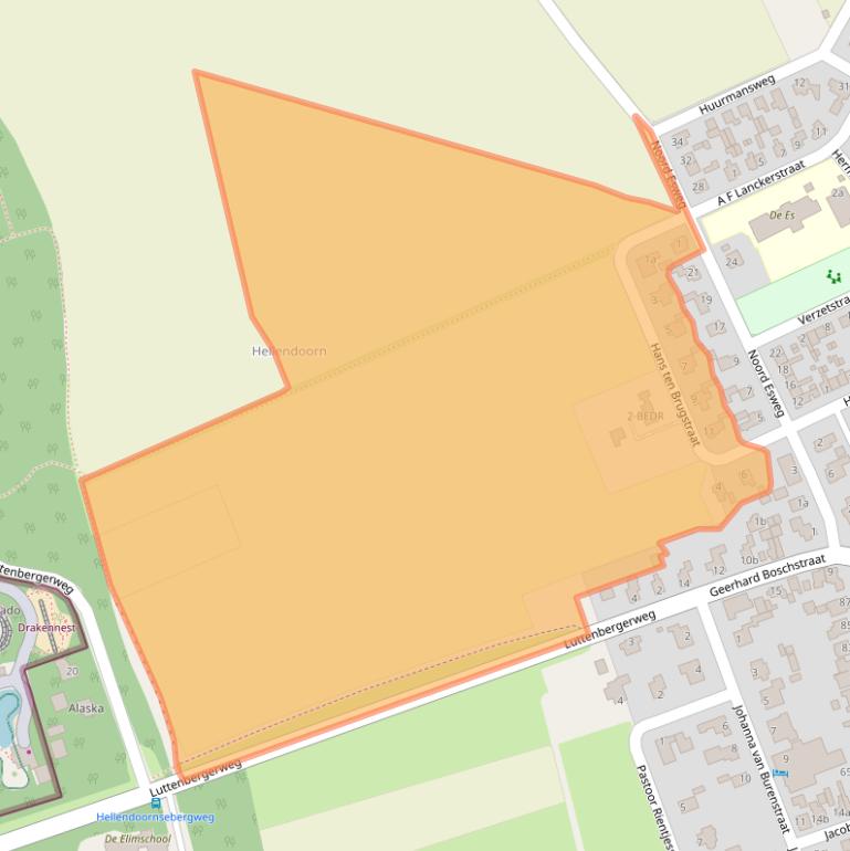 Kaart van postcodegebied 7447GD.