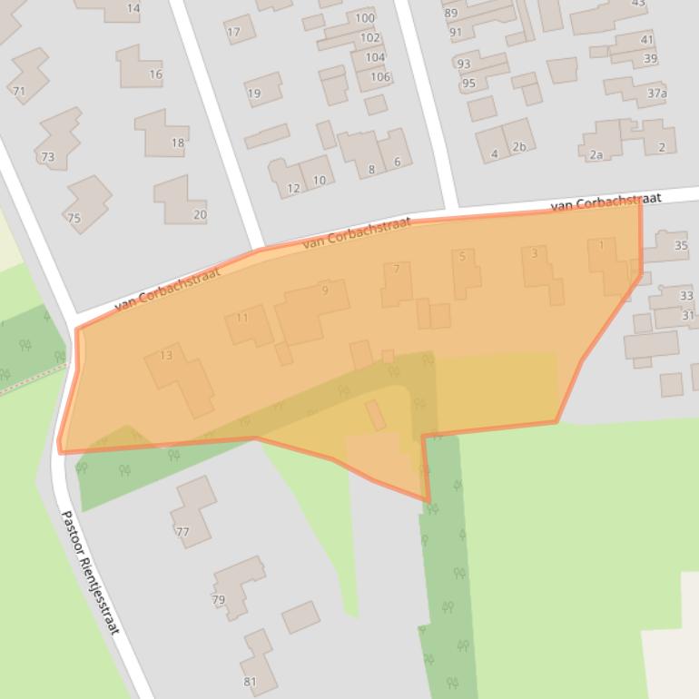 Kaart van postcodegebied 7447GK.