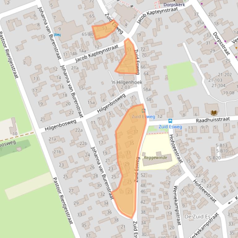 Kaart van postcodegebied 7447HG.