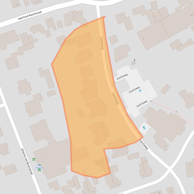 Kaart van postcodegebied 7447HH.