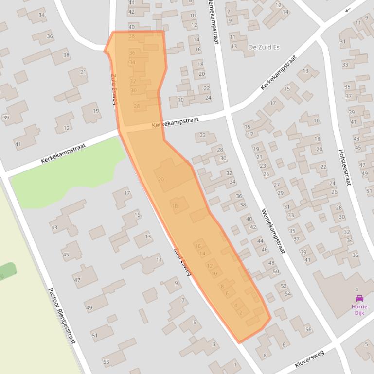 Kaart van postcodegebied 7447HJ.