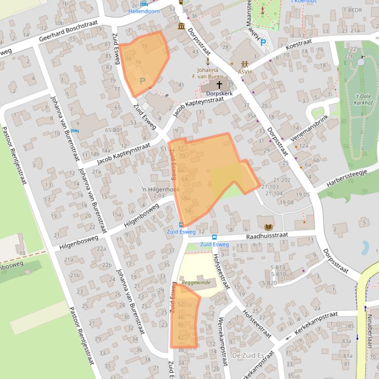 Kaart van postcodegebied 7447HK.