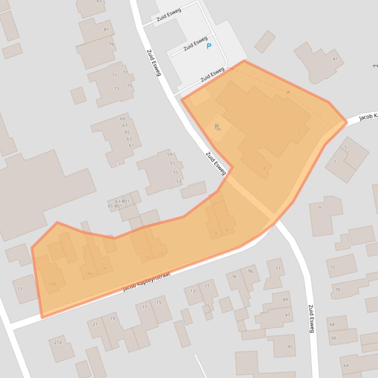 Kaart van postcodegebied 7447HM.