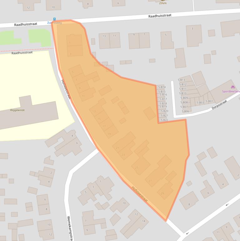 Kaart van postcodegebied 7447HR.