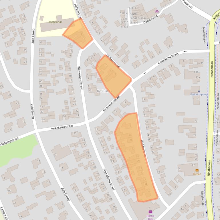 Kaart van postcodegebied 7447HT.