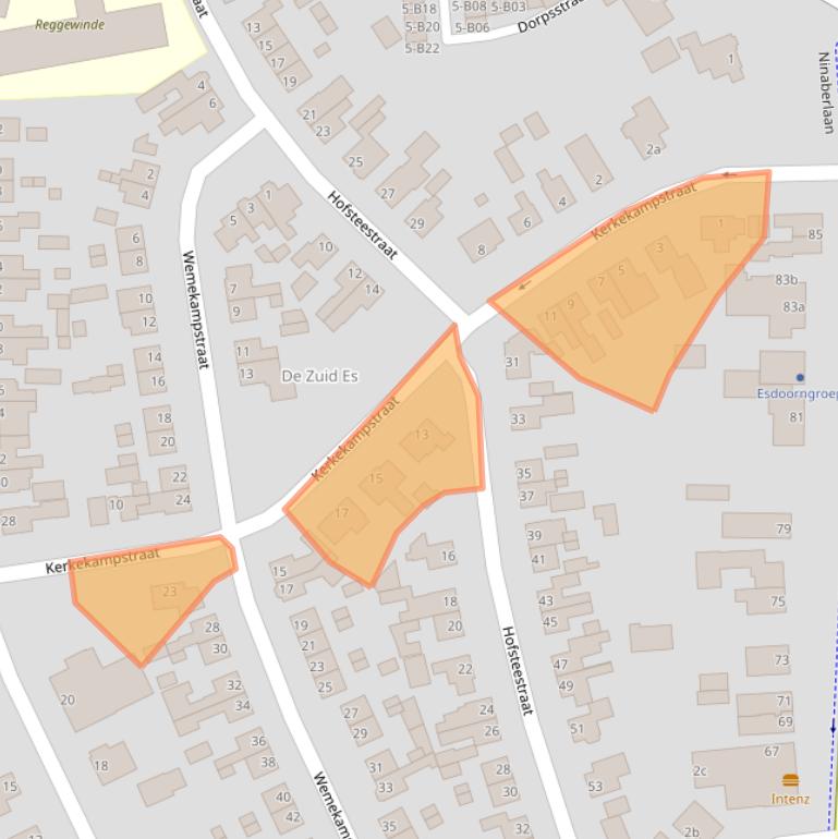Kaart van postcodegebied 7447HV.