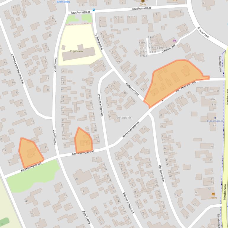 Kaart van postcodegebied 7447HW.