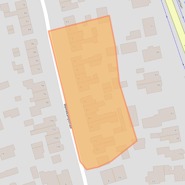 Kaart van postcodegebied 7447JC.