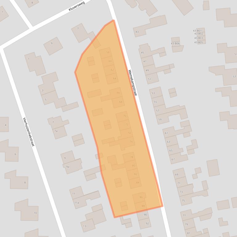 Kaart van postcodegebied 7447JG.