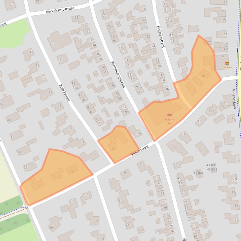 Kaart van postcodegebied 7447JK.