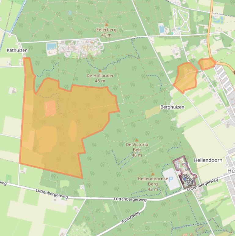 Kaart van postcodegebied 7447PH.