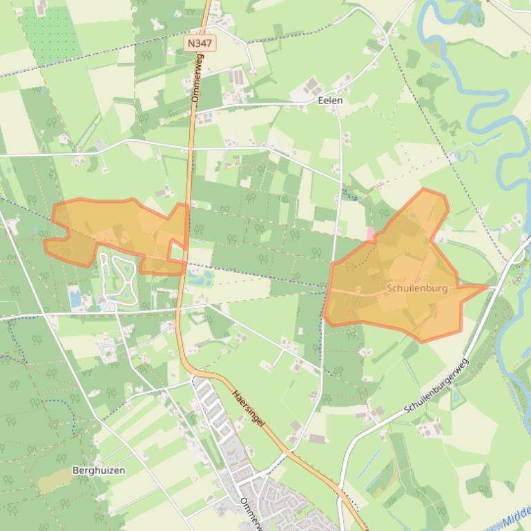 Kaart van postcodegebied 7447PM.