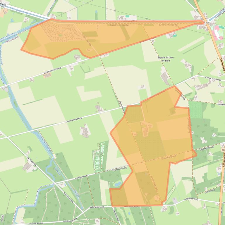 Kaart van postcodegebied 7447PP.