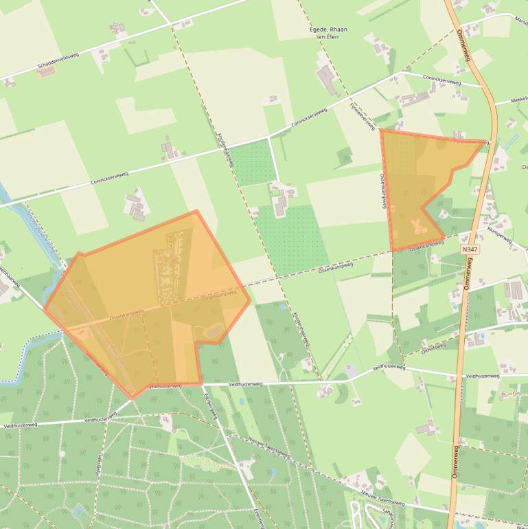 Kaart van postcodegebied 7447PR.