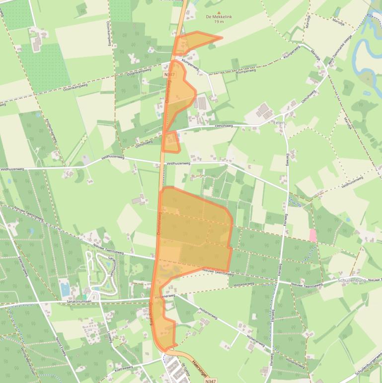 Kaart van postcodegebied 7447RH.