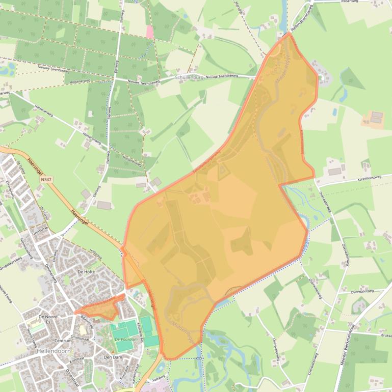Kaart van postcodegebied 7447RP.