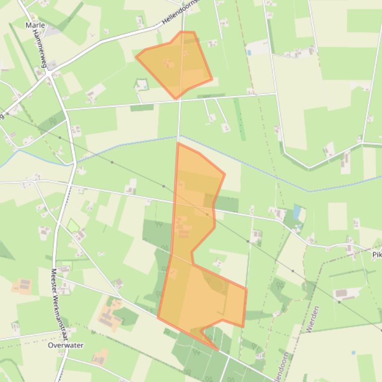 Kaart van postcodegebied 7447SC.