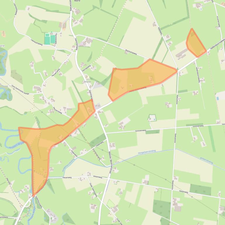 Kaart van postcodegebied 7447SH.