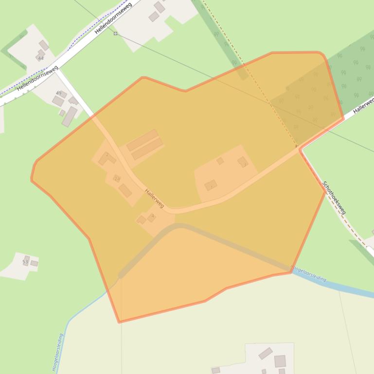 Kaart van postcodegebied 7447SJ.