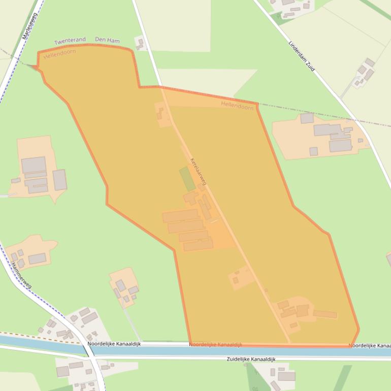 Kaart van postcodegebied 7447SX.