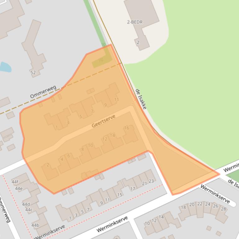 Kaart van postcodegebied 7447VC.