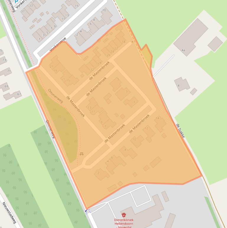 Kaart van postcodegebied 7447VD.