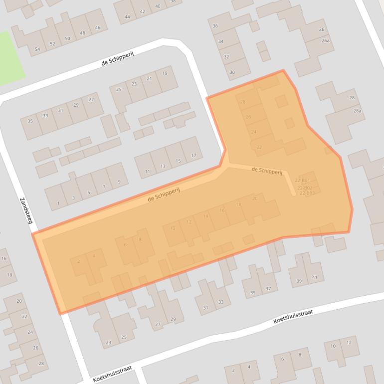 Kaart van postcodegebied 7447XK.