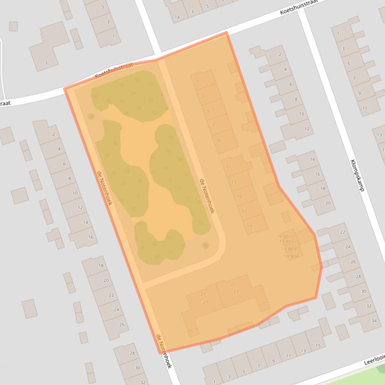 Kaart van postcodegebied 7447XR.