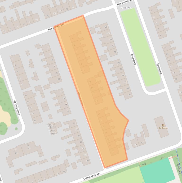 Kaart van postcodegebied 7447XT.