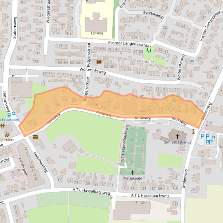 Kaart van postcodegebied 7448AD.