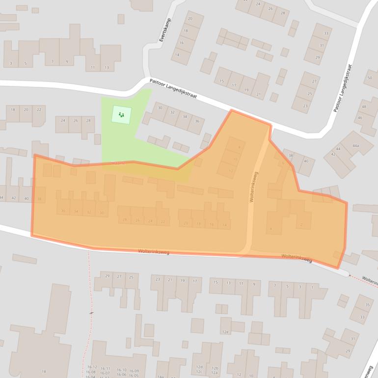 Kaart van postcodegebied 7448AH.