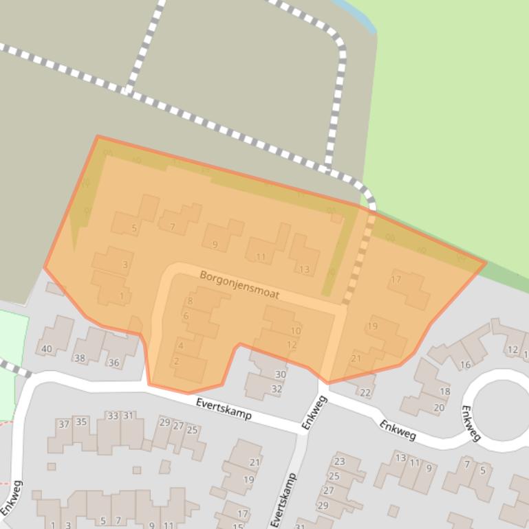 Kaart van postcodegebied 7448AZ.