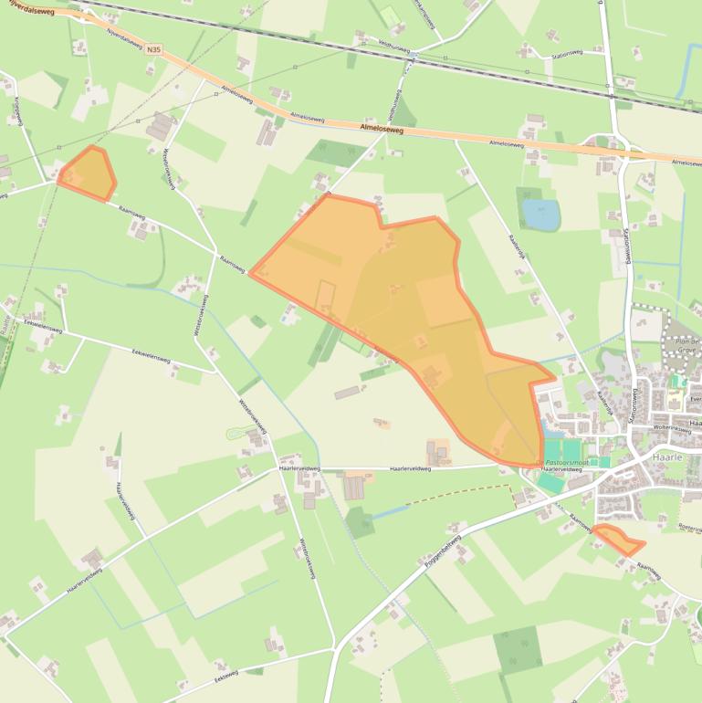 Kaart van postcodegebied 7448PV.