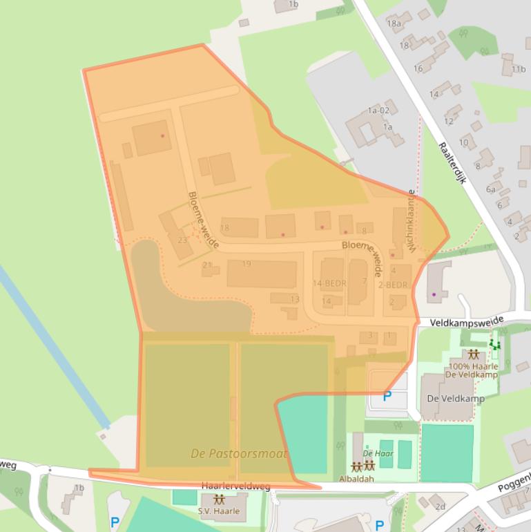 Kaart van postcodegebied 7448PX.