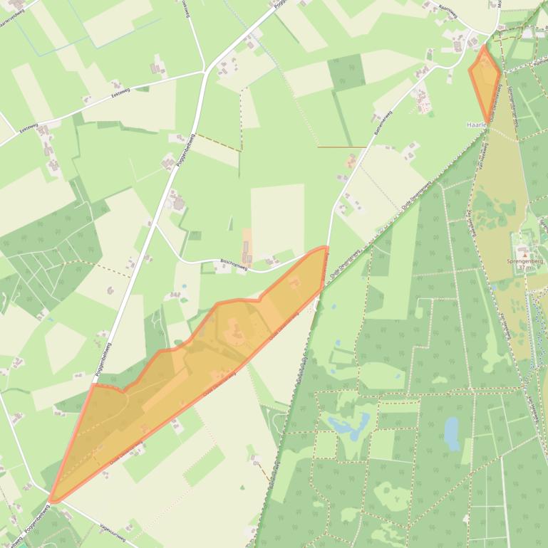 Kaart van postcodegebied 7448RL.