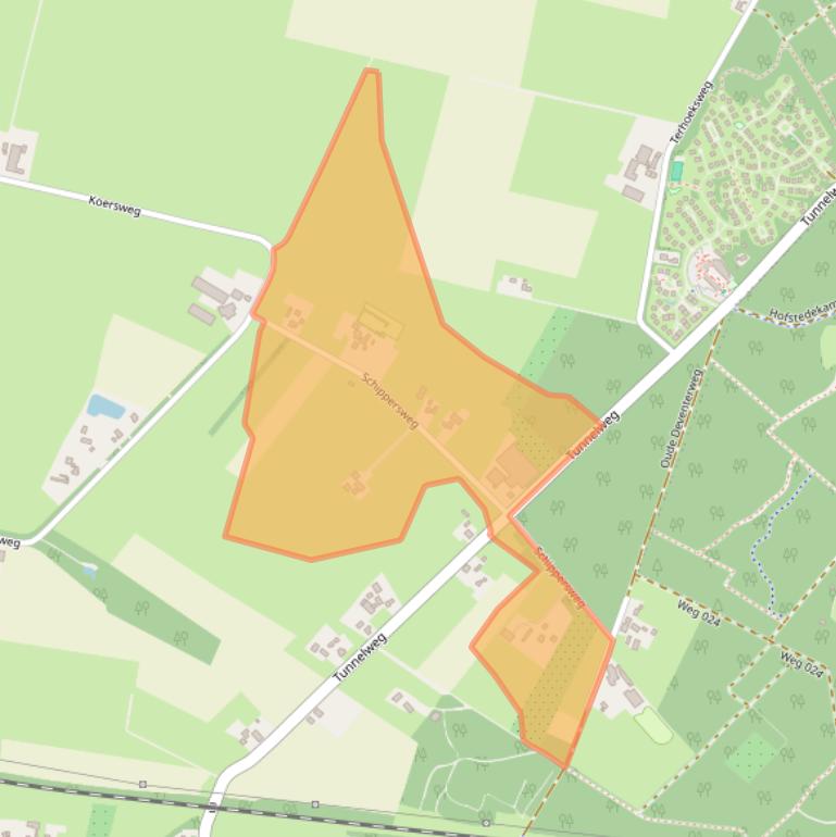 Kaart van postcodegebied 7448RT.