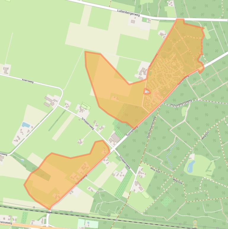 Kaart van postcodegebied 7448RV.