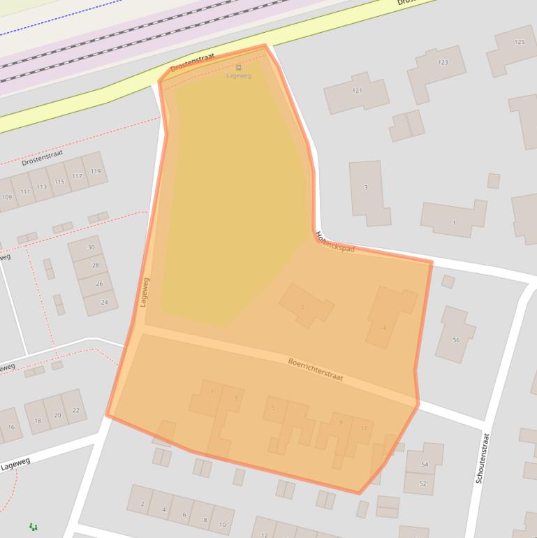 Kaart van postcodegebied 7451AL.