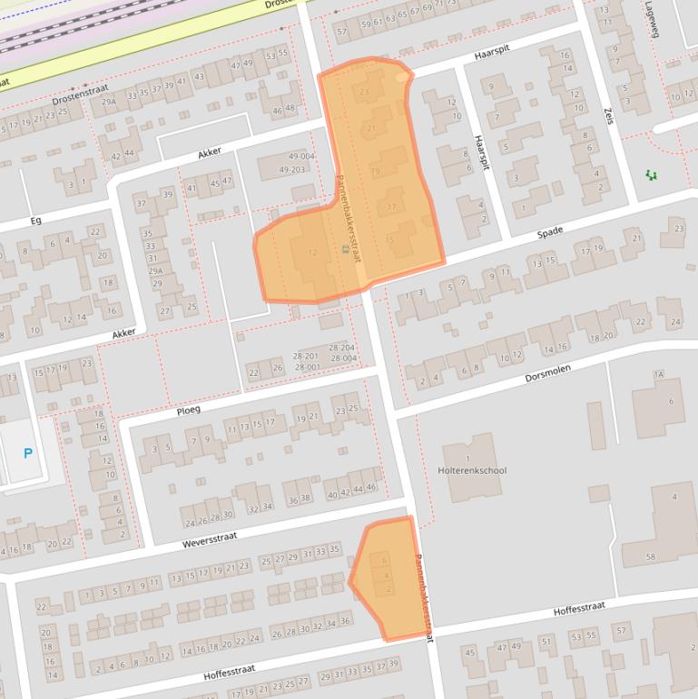 Kaart van postcodegebied 7451AX.