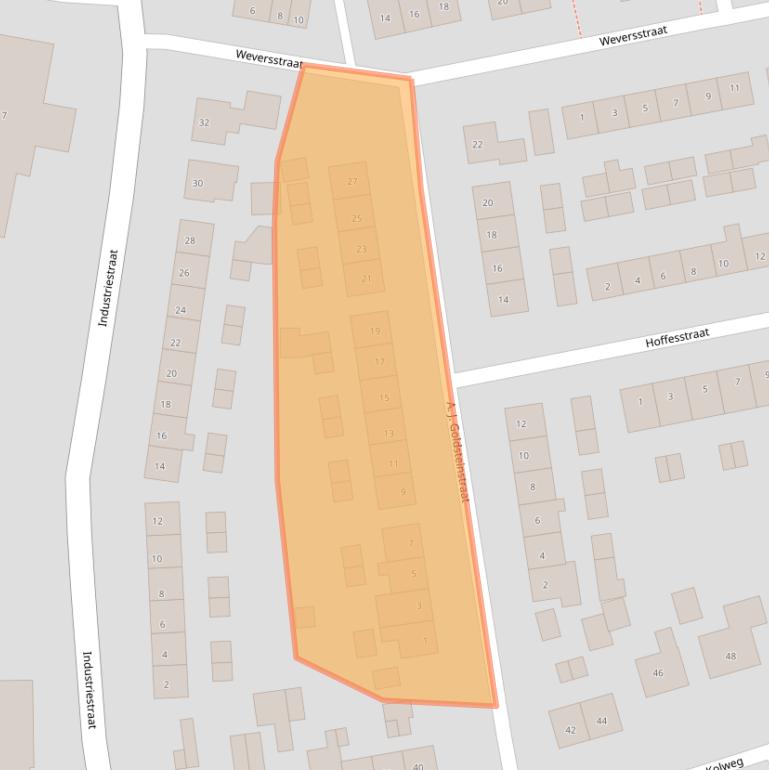 Kaart van postcodegebied 7451BD.