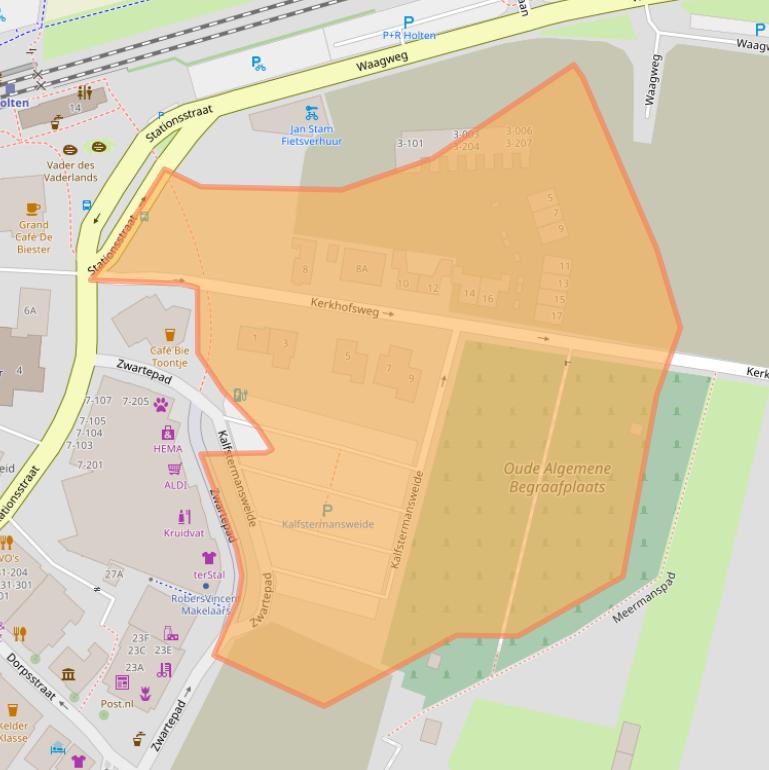 Kaart van postcodegebied 7451BG.