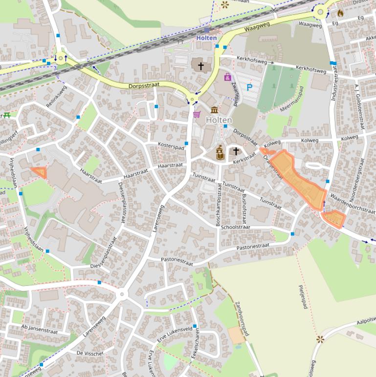 Kaart van postcodegebied 7451CC.