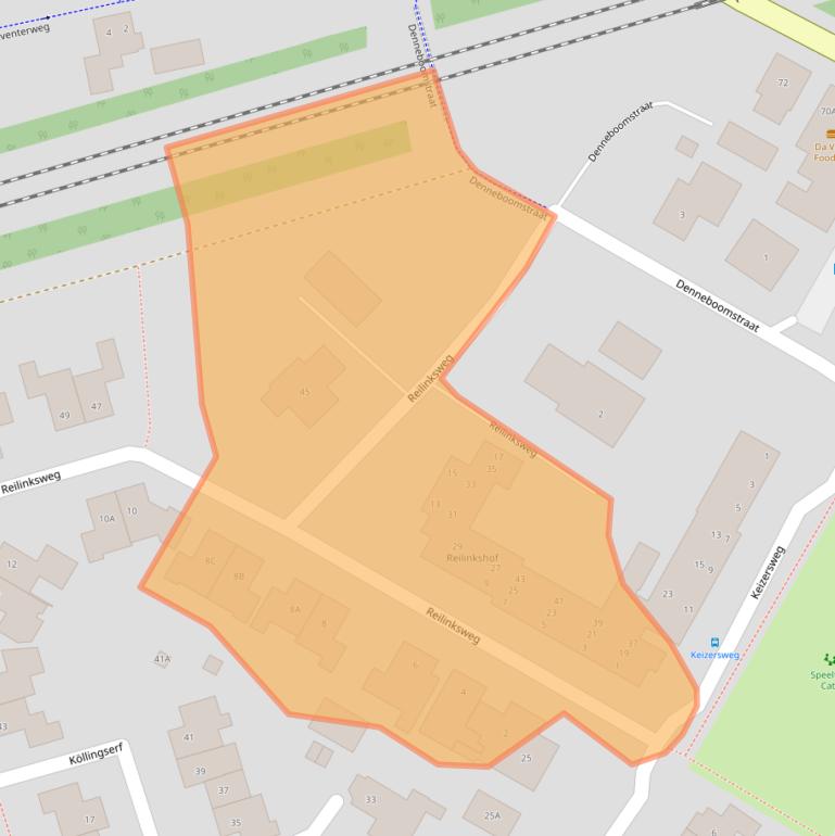 Kaart van postcodegebied 7451CR.