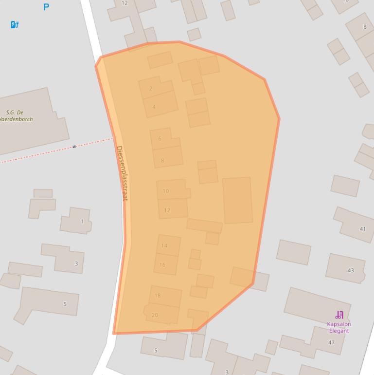 Kaart van postcodegebied 7451DC.