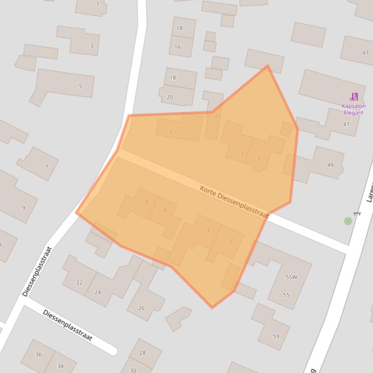 Kaart van postcodegebied 7451DE.